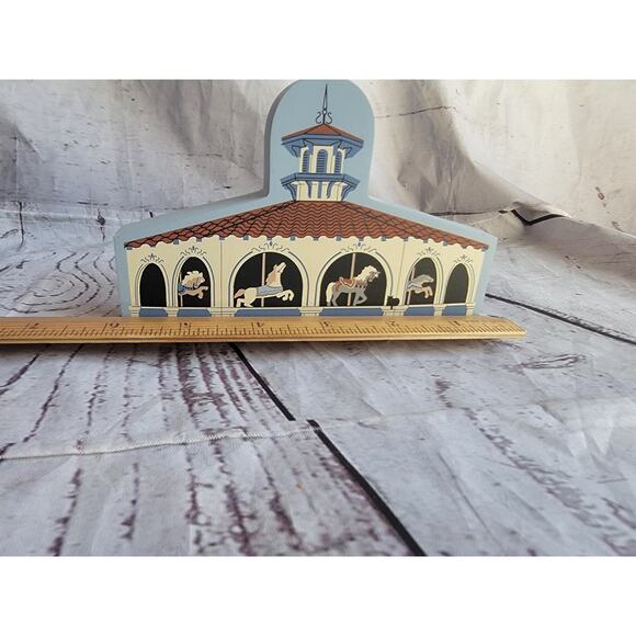 Cat’s Meow Flying Horses Carousal, San Diego California 1997 Wood Collectable - Picture 5 of 6